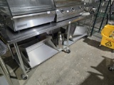 Rolling Stainless Steel Table 8'W x 30