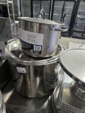 Lot of Stainless Steel Pots