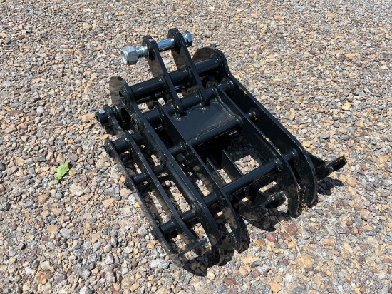 New 15 in Mini Excavator Grapple Grabber