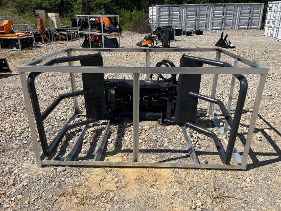 New, Unused, Wolverine, Skid Steer Bale Squeeze Hydraulic Adjustable