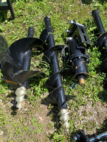 New Mini Excavator Auger w/ Two Bits