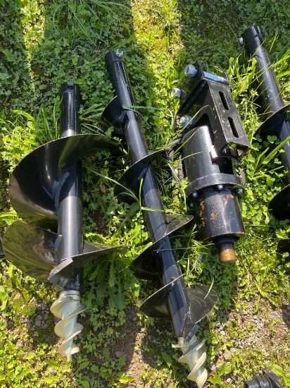 New Mini Excavator Auger w/ Two Bits