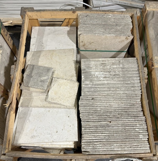 1 Crate 250sf Gold Creme MIXED Sizes