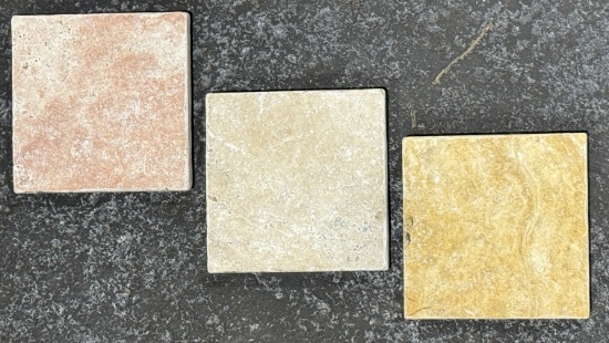 1 Crate 288sf 4"x4" Mexican Travertina tumbled