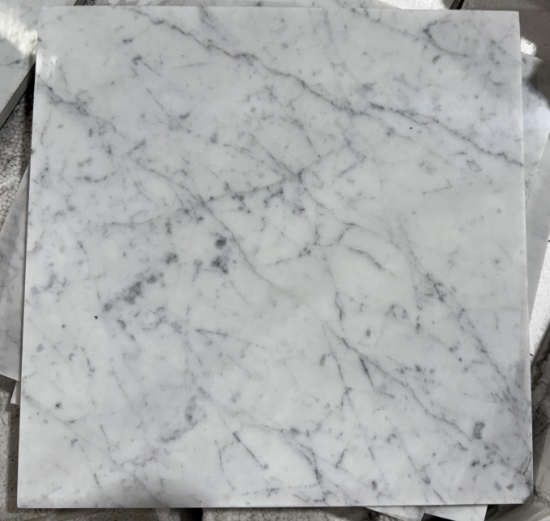 1 Crate 180sf 12"x12 Carrera White Polished Italy