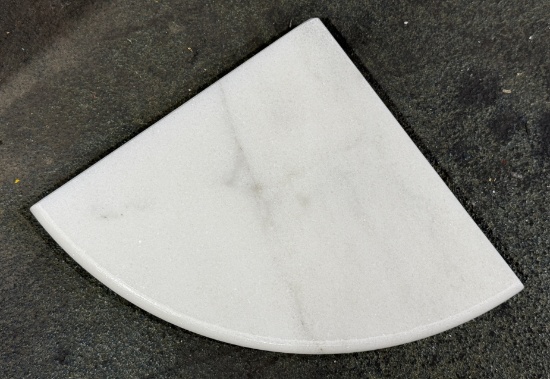 1 Crate 300PC! Carrara CORNER SHELF Polished 9"x9"