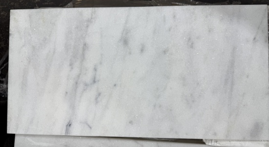 1 Crate 168sf 12"x24" White Carrara Honed