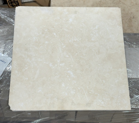 1 Crate 112sf 18"x18" Anatolio Crème CHIPPED!!