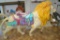 Replica of Carousel Lion Statue Pink Seat