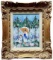 American School Impressionist Painting Sign Asher