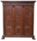 RENAISSANCE REVIVAL CARVED WALNUT WARDROBE
