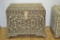 Moroccan Bone Inlay and Resin Chest Trunk