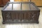 French Gothic Style Painted and Parcel Coffer