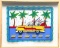 VTG Car Florida Pop Art Ltd Ed Acrylic Serigraph