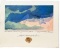 American Modernist Watercolor Abstract w/ Wax Seal
