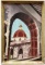 Cuban School Painting Of A Church, Signed