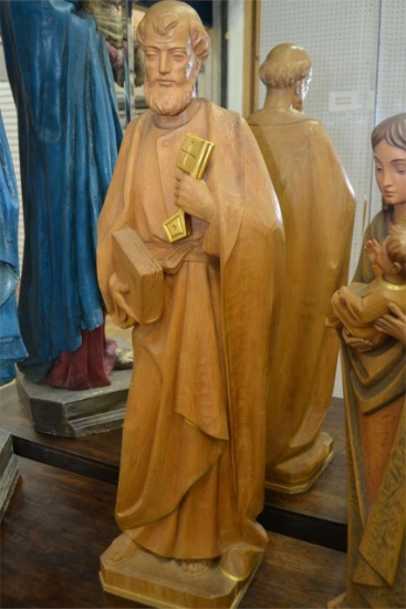 St. Peter Sculpture  Wooden Hand carved in Italy