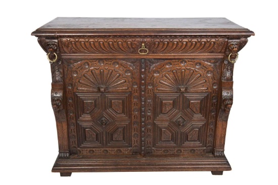 CASSAPANCA STYLE CARVED WOOD CABINET