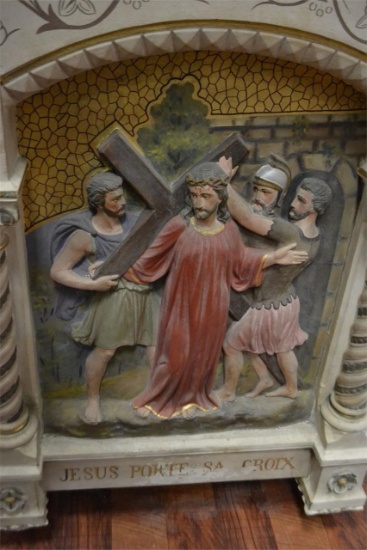 Stations of the Cross Plaque JESUS PORTE SA CROIX