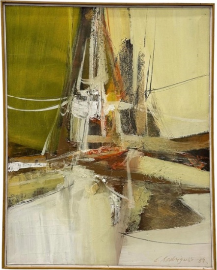 MCM Brazilian Sch. Abstract Expressionist Painting