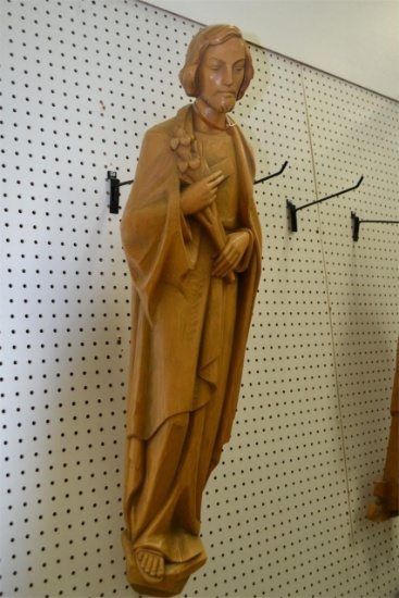 St. Joseph Wooden Sculpture Hand carved hanging