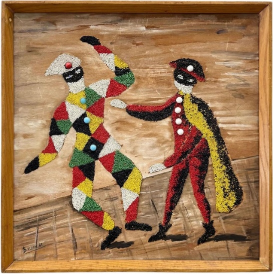 MARIO BALDAN Italian School MCM Jokers Signed 1961