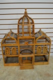 Vintage Antique Wooden Large Bird Cage
