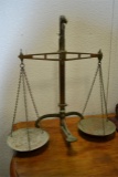 Antique English Brass Bankers Scale