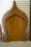Indonesian Wood Intricately Carved Frame