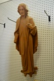 Risen Christ Sculpture Hand Carved Wooden Hanging