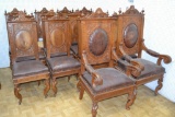 American Renaissance Style Walnut Dining Chairs 14