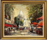GEORGE BEHRAKIS 20th c, French Paris Street Scene