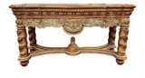French Regency Style Solid Wood Console Table