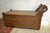 Teak Bed on Wheels