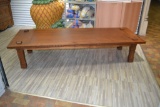Primitive Carved Teak Coffee Table