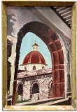 Cuban School Painting Of A Church, Signed