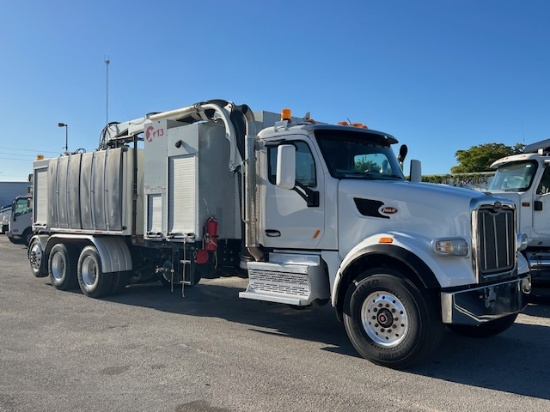 2020 PETERBILT 579 HYDRO EXCAVATION VACUUM VAC DUMP TANK TRUCK ONLY 92K MILES