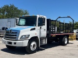 2018 HINO 338 ATTENUATOR FLATBED CONE EMERGENCY TRUCK WITH REAR STEP PLATFORM ONLY 57K MILES