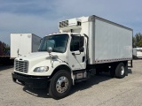 2018 FREIGHTLINER M2106 REEFER BOX TRUCK 26,000 LB UNDER CDL CUMMINS TURBO DIESEL LOW MILES