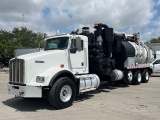 2012 KENWORTH T800 HYDRO EXCAVATION VACUUM VAC TANK DUMP TRUCK CUMMINS DIESEL ONLY 165K MILES