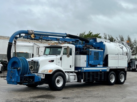 2006 PETERBILT 335 VAC CON VACUUM VAC SEWER CLEANER COMBO TRUCK CAT DIESEL ONLY 70K MILES