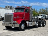 2001 PETERBILT 357 TRI AXLE HEAVY HAULER DAYCAB TRUCK CATERPILLAR CAT C15 6NZ 18 SPEED WET KIT