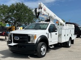 2017 FORD F550 4X4 ALTEC AT40G BUCKET TRUCK 6.7L POWERSTROKE TURBO DIESEL ENGINE