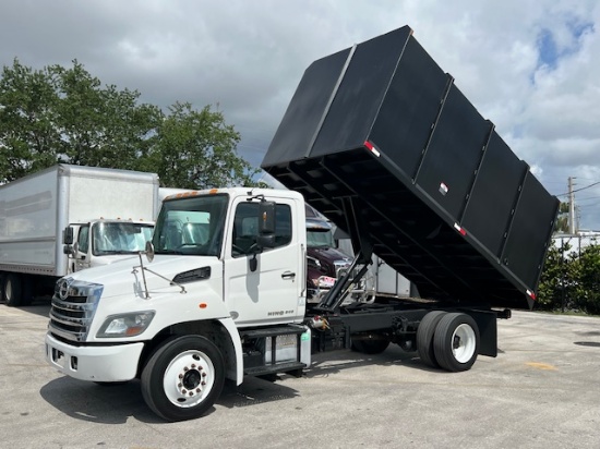 2019 HINO 268 CHIPPER TRUCK WITH 16' NEW CHIPPER DUMP BODY DIESEL UNDER CDL GVWR 25950 LB