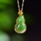 Exquisite Sterling Silver-Gold Plated Inlaid Jasper Pendant