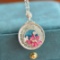 Exquisite Sterling Silver Inlaid White Jade Pendant