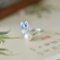 An Exquisite Sterling Silver Inlaid Pearl Ring