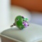 Exquisite Sterling Silver Inlaid Jasper Ring
