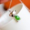 Exquisite Sterling Silver Inlaid Jasper Pendant(Zodiac Pig)