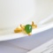 Exquisite Sterling Silver-Gold Plated Inlaid Jasper Ring
